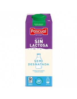 Leche Pascual Semidesnatada Sin Lactosa 1L