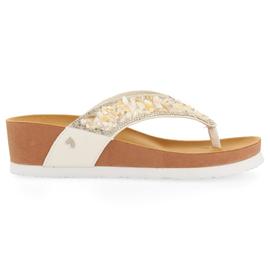 WHITE BIO FLIP-FLOPS WITH WEDGE FOR WOMAN CHERAW Giosepo