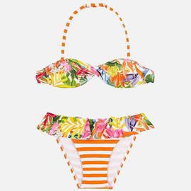 Bikini Mayoral Estampado Combinado Naranja Niña