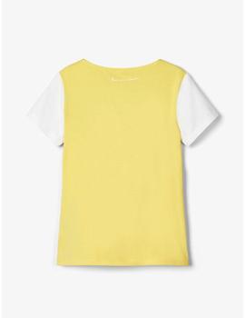 Camiseta Name it Brillo Amarilla Kids Niña