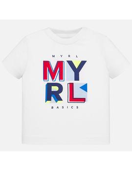 Camiseta M/C Básica Blanca Para Bebe Niño