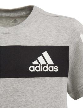 Camiseta Adidas YB Sid Gris/Negro