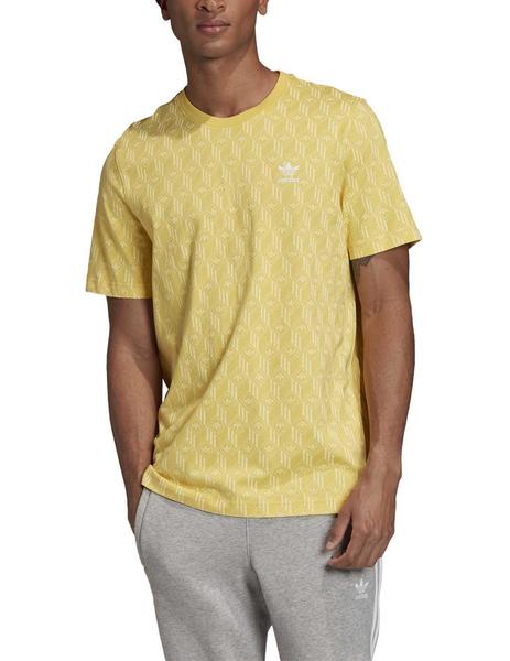 Camiseta Adidas Mono AOP Amarillo Hombre