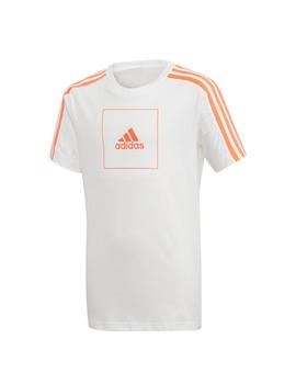 Camiseta Adidas JB A AAC Blanco/Naranja Para Niño