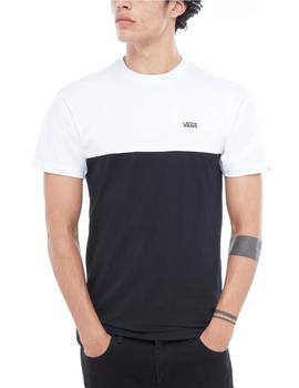 Camiseta Vans Colorblock Blanco/Negro Hombre