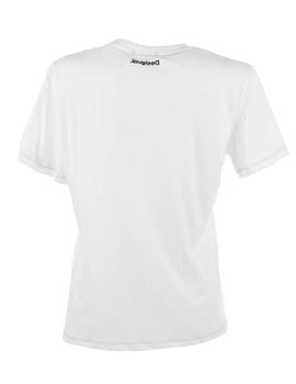 Camiseta Desigual African Animals Blanco Mujer