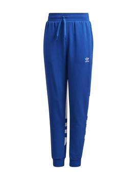 Pantalon Adidas Big TRF Azul/Blanco Niño