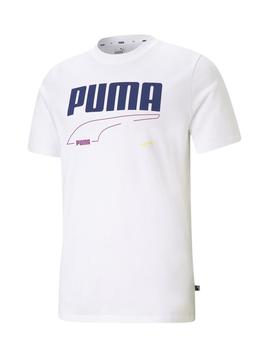 Camiseta Puma Rebel Blanco Hombre