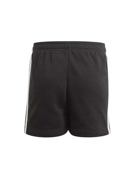 Pantalon corto Adidas G 3S Negro/Blanco Niña