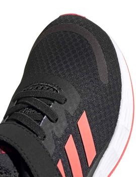 Zapatillas Adidas Duramo SL C Negro/Coral Niña