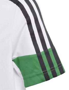 Camiseta Adidas B A.R. 3S Blanco/Negro/Verde Niño