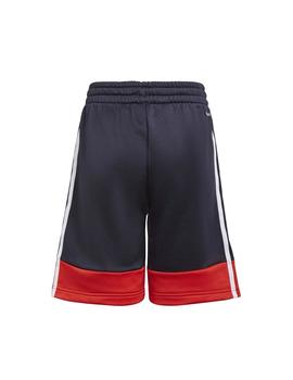 Pantalon corto Adidas B A.R. 3S Mno/Rojo/Bco Niño