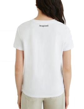 Camiseta Desigual Amsterdam Blanco Mujer