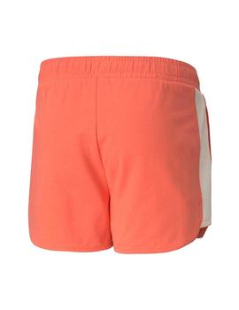 Pantalon corto Puma Alpha Shorts Coral/Rosa Niña