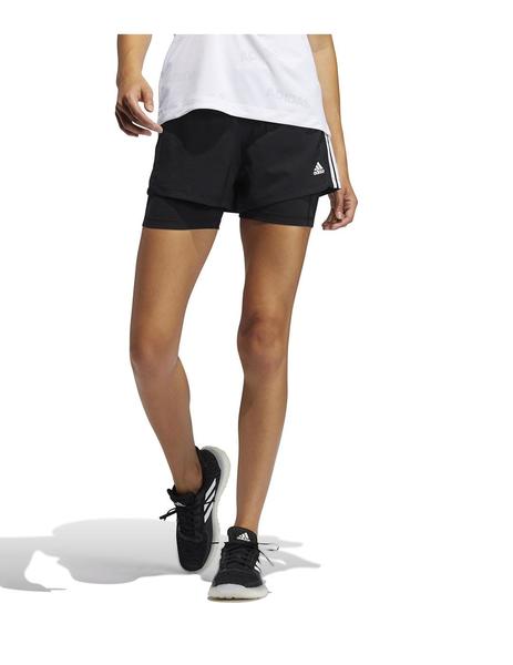 Short Adidas Pacer 3S IN 1 Negro Mujer