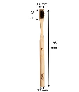 Cepillo Dental de Bambú con Carbón Activo Irisana