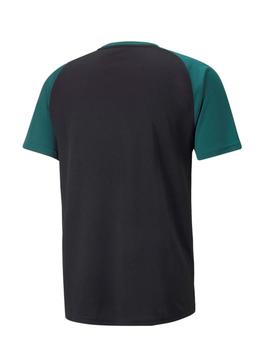 Camiseta Puma Fit MC Verde/Negro Hombre