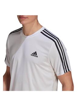 Camiseta Adidas M 3S Blanco/Negro Hombre