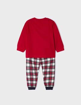 Pijama Mayoral Osito Rojo Para Niño