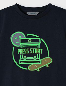 Camiseta Mayoral Press Start Universo Para Niño