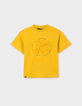 Camiseta Mayoral Embossed Amarilla Para Niño